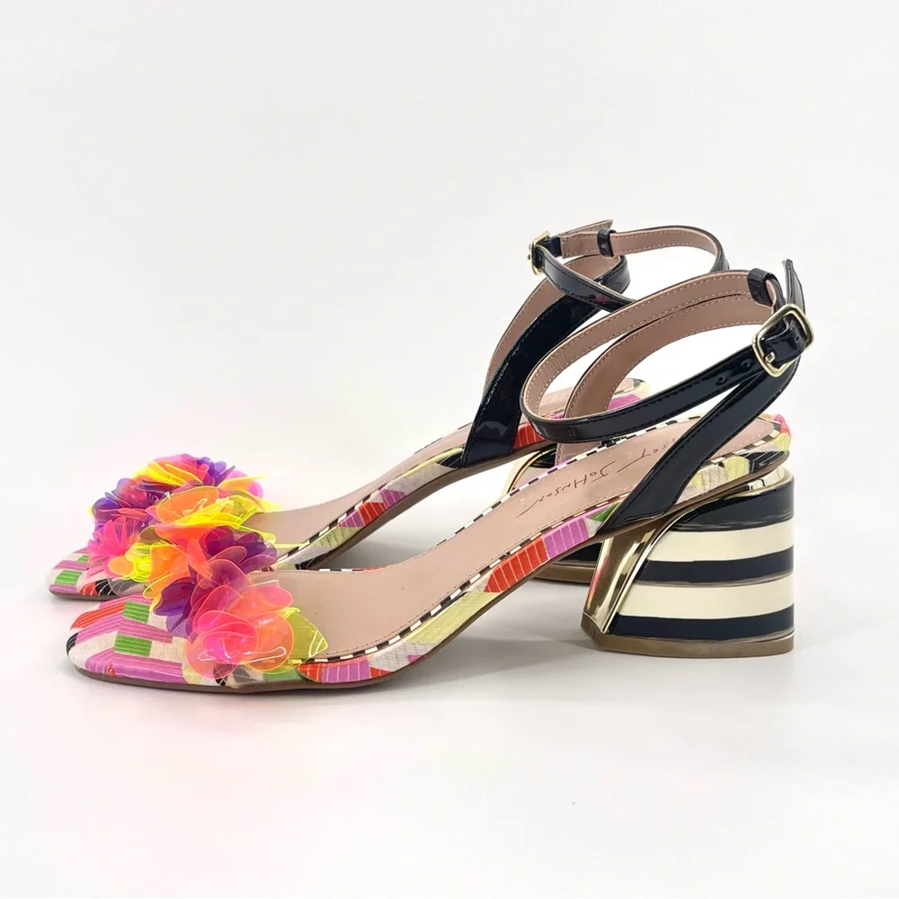 Betsey Johnson Multicolor Floral Sandals - Picture 2 of 6